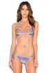 Luli Fama Free Love Criss-Cross Back Bra Top